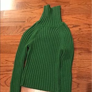 Very heavy green sweater.